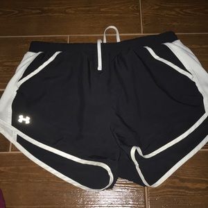 Under Armour black and white shorts